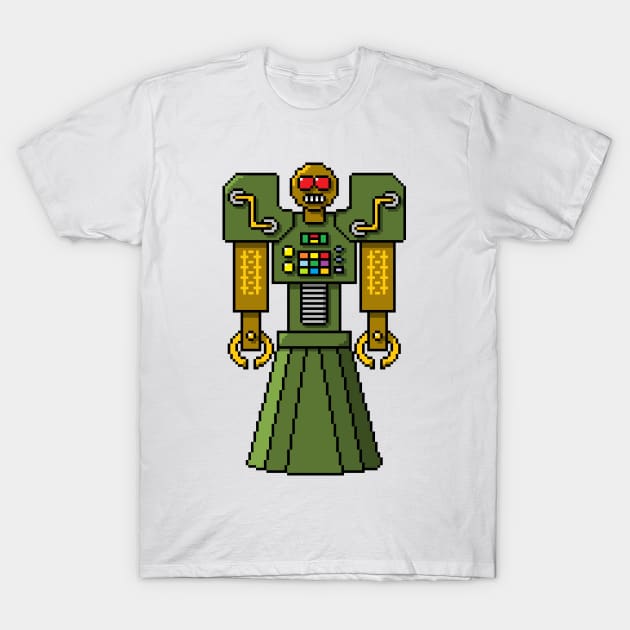 Pixel Robot 056 T-Shirt by Vampireslug